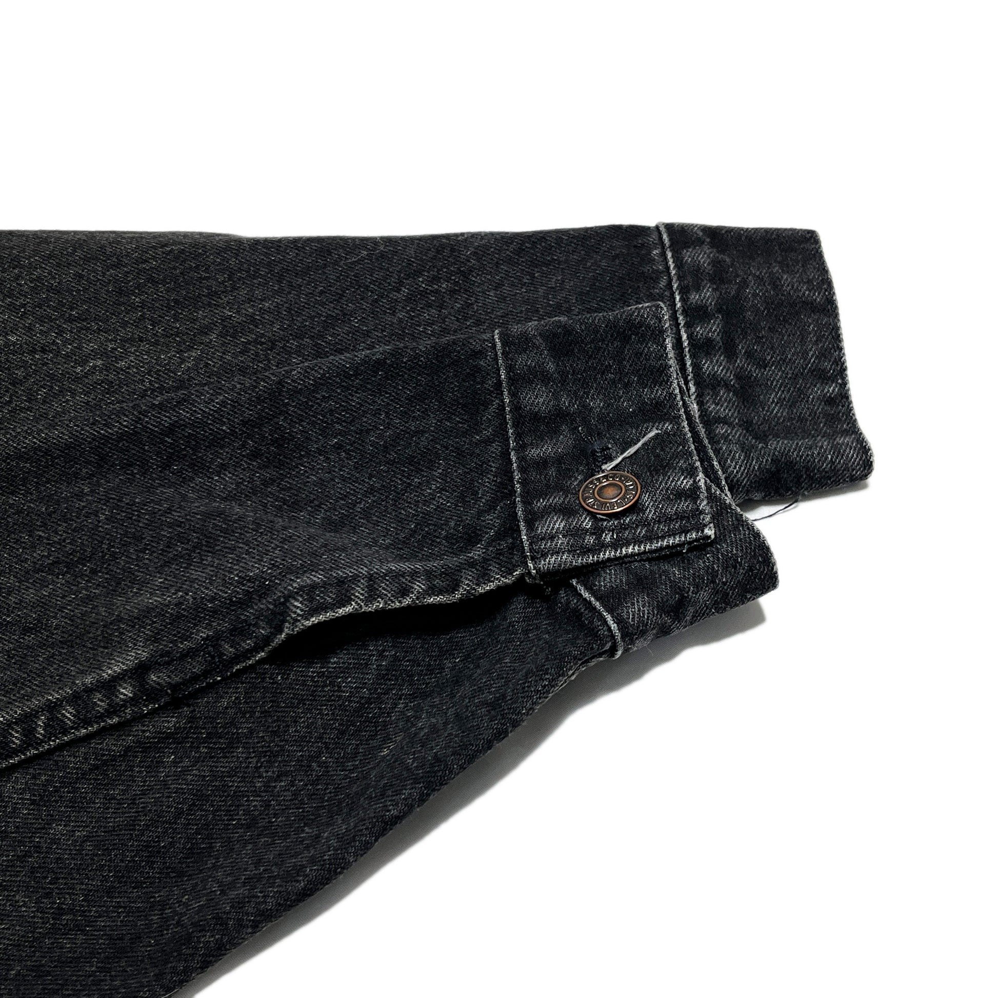 80s〜 Levi's 75505 Black Denim JKT オレンジタブ 38 カナダ製 ブランドタグ 5 レヴィ・ストラウス&カンパニーのタグ 75505-0319