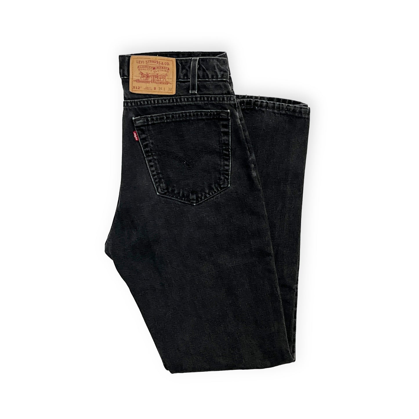 90's Levi's 512 Black Denim PT SLIM FIT TAPERED Size (W33 L31)位 レア！