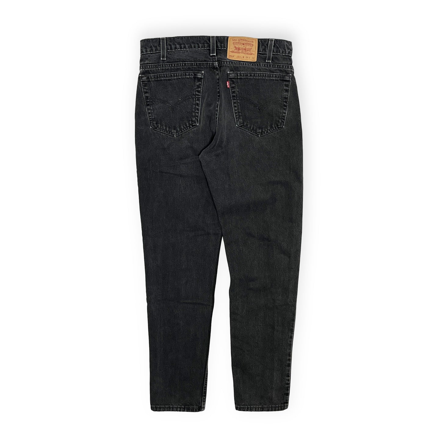 90's Levi's 512 Black Denim PT SLIM FIT TAPERED Size (W33 L31)位 レア！