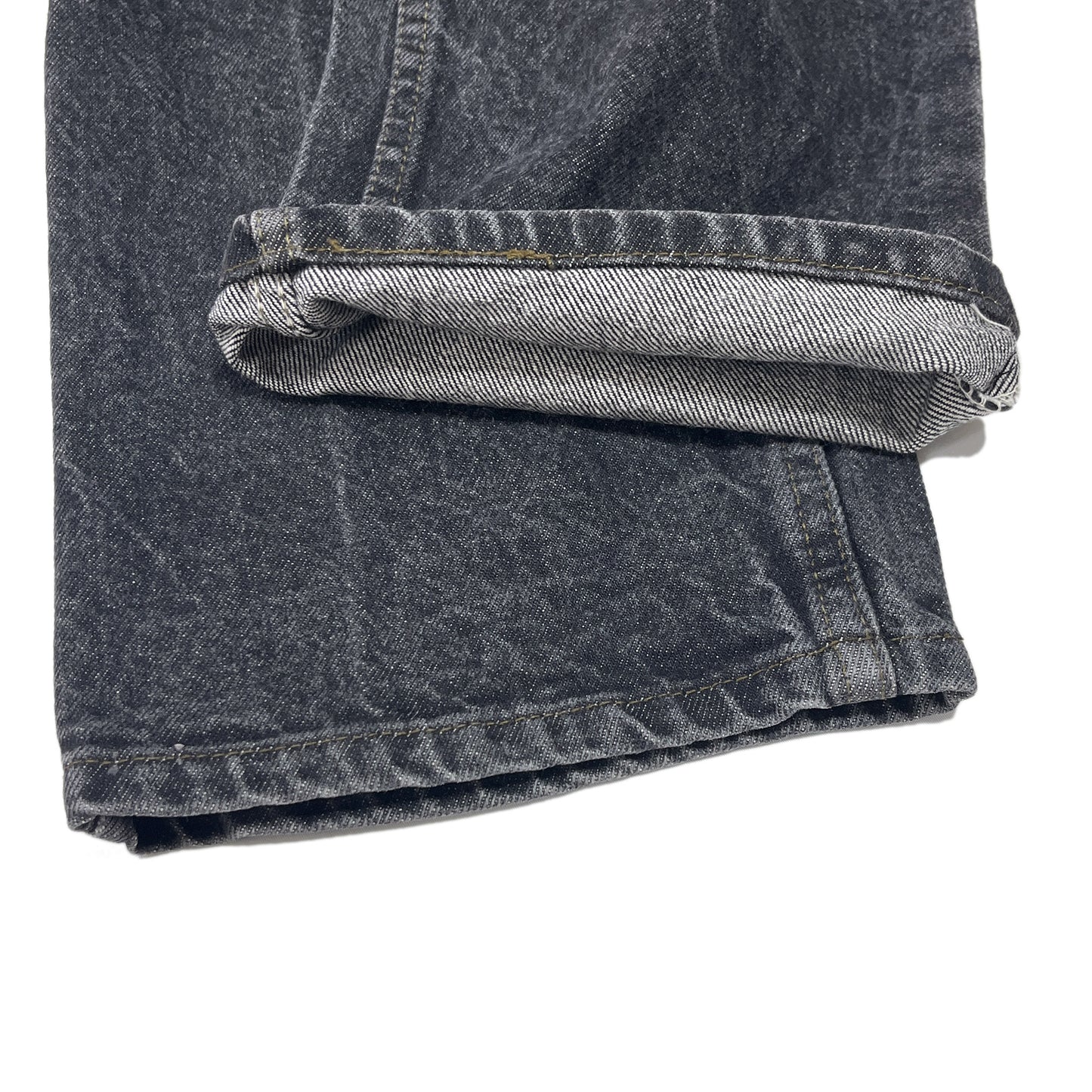 90s Levi's 505 Black Deinm PT W38 L30 ディテール ボタン 縫い目