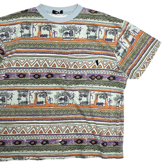 80's〜 Stussy TOM TOM チャンゴ Border Pocket T Size (M) スペシャル！