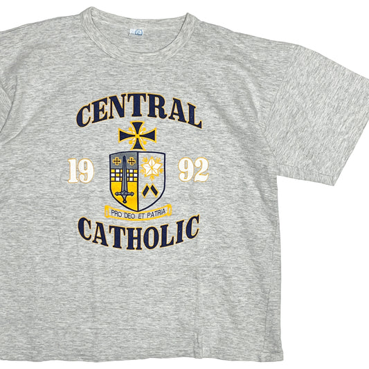 80's〜 ARTEX CENTRAL CATHOLIC T 3段プリント Size (XL)