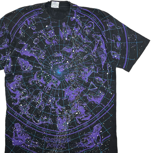 90's LIQUID BLUE Constellation T Size (XL)