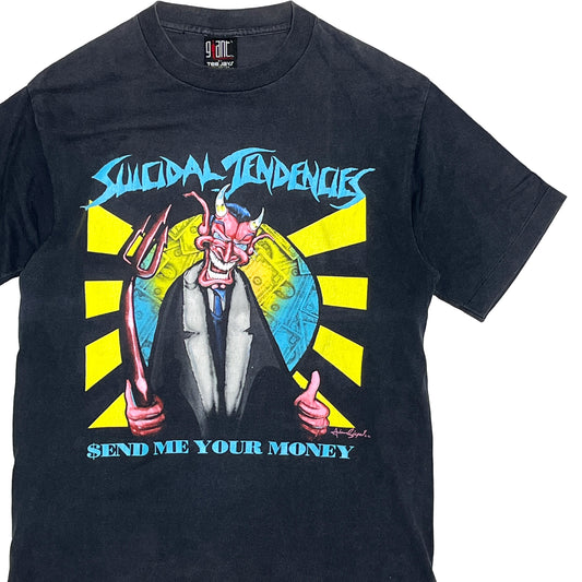 90's Giant Suicidal Tendencies "SEND ME YOUR MONEY" T Size (L)