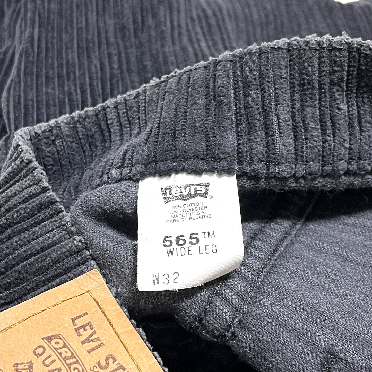 90's Levi's 565 Black Cords オリジナル Shorts Size (W33)位