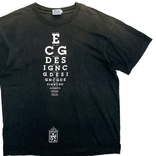 90's CG Desgin Print T Eye Chart Size (XL)