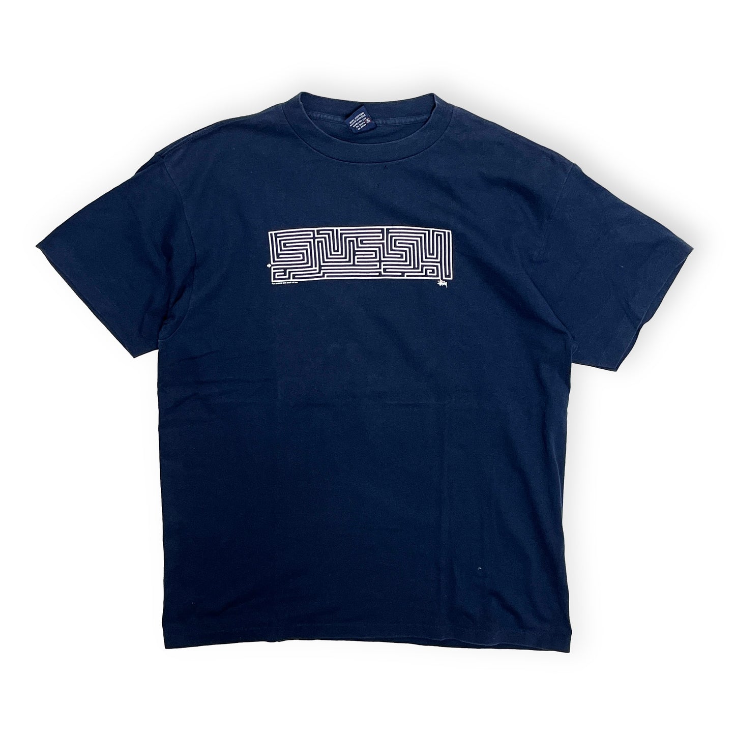90's Old Stussy T "Maze" Size (XL)