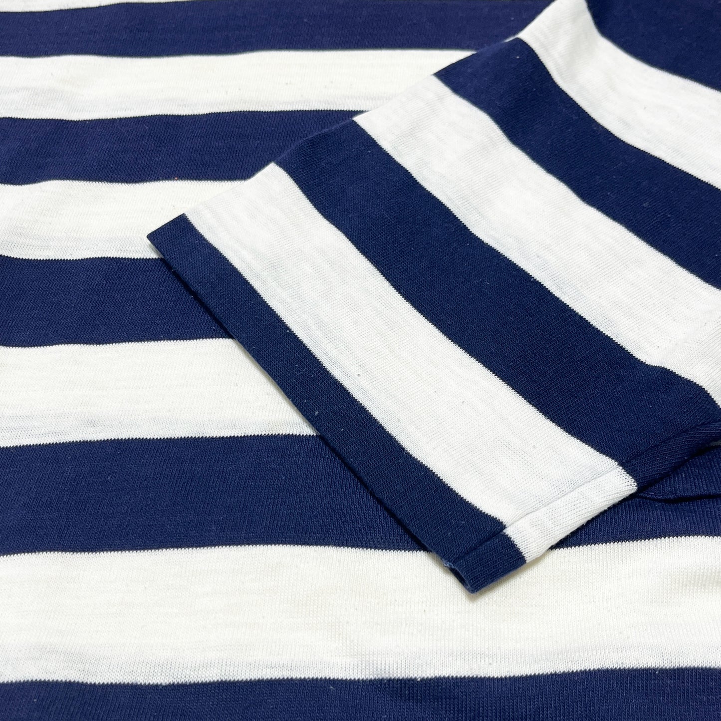 70's〜 UnKnown Border Pocket T ネイビー X ホワイト Size (L)位
