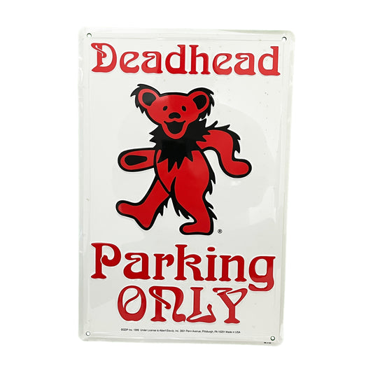 90's Gratefuldead "Deadheads" Metal Parking Sign アメリカ製 レア！