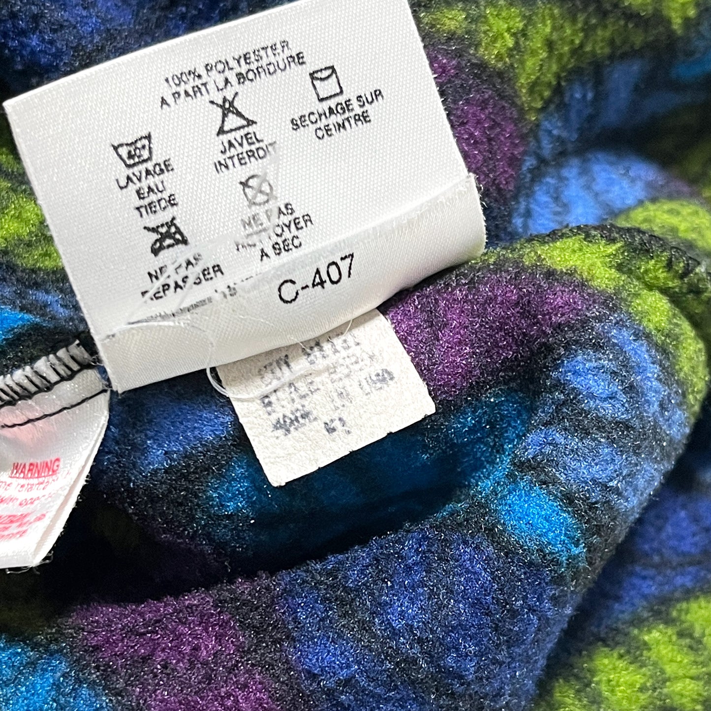 90's Patagonia Fleece Snap T "Leaf Pattern" Size (L)