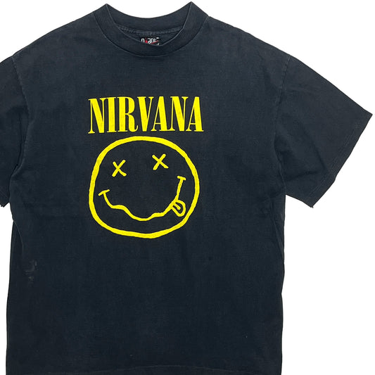 90's Giant Nirvana Smile T 両面プリント Size (XL)