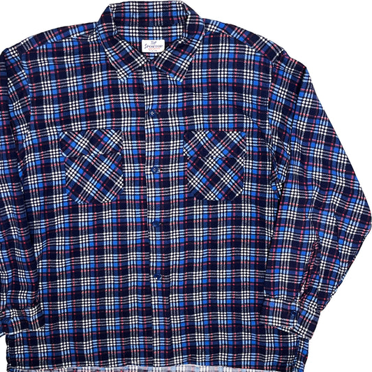 50's SPORTOP Print Nel SH 好配色チェック Size (XL) ビッグサイズ！