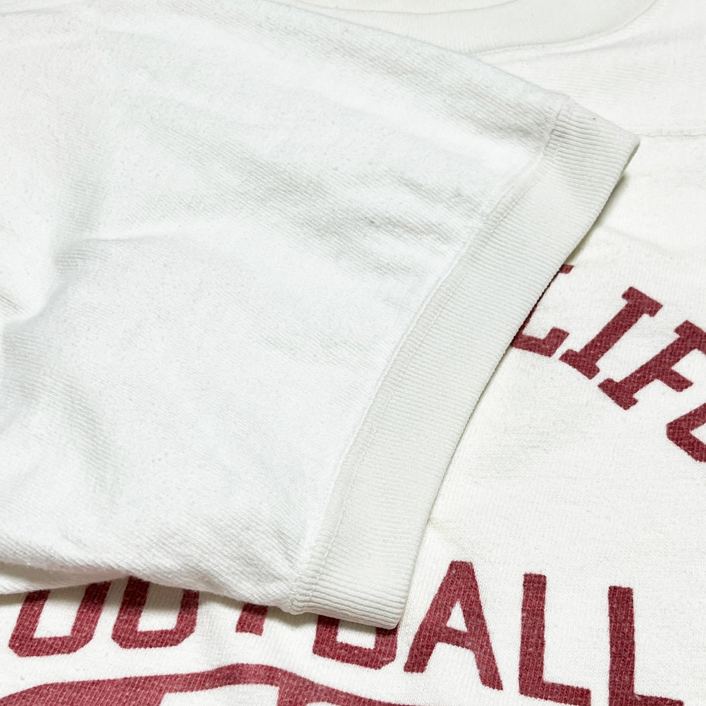 70's Champion プロダクツタグ Football T 3段染み込み Size (50) レア！