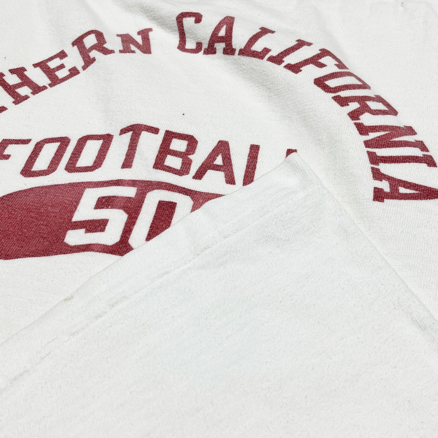 70's Champion プロダクツタグ Football T 3段染み込み Size (50) レア！