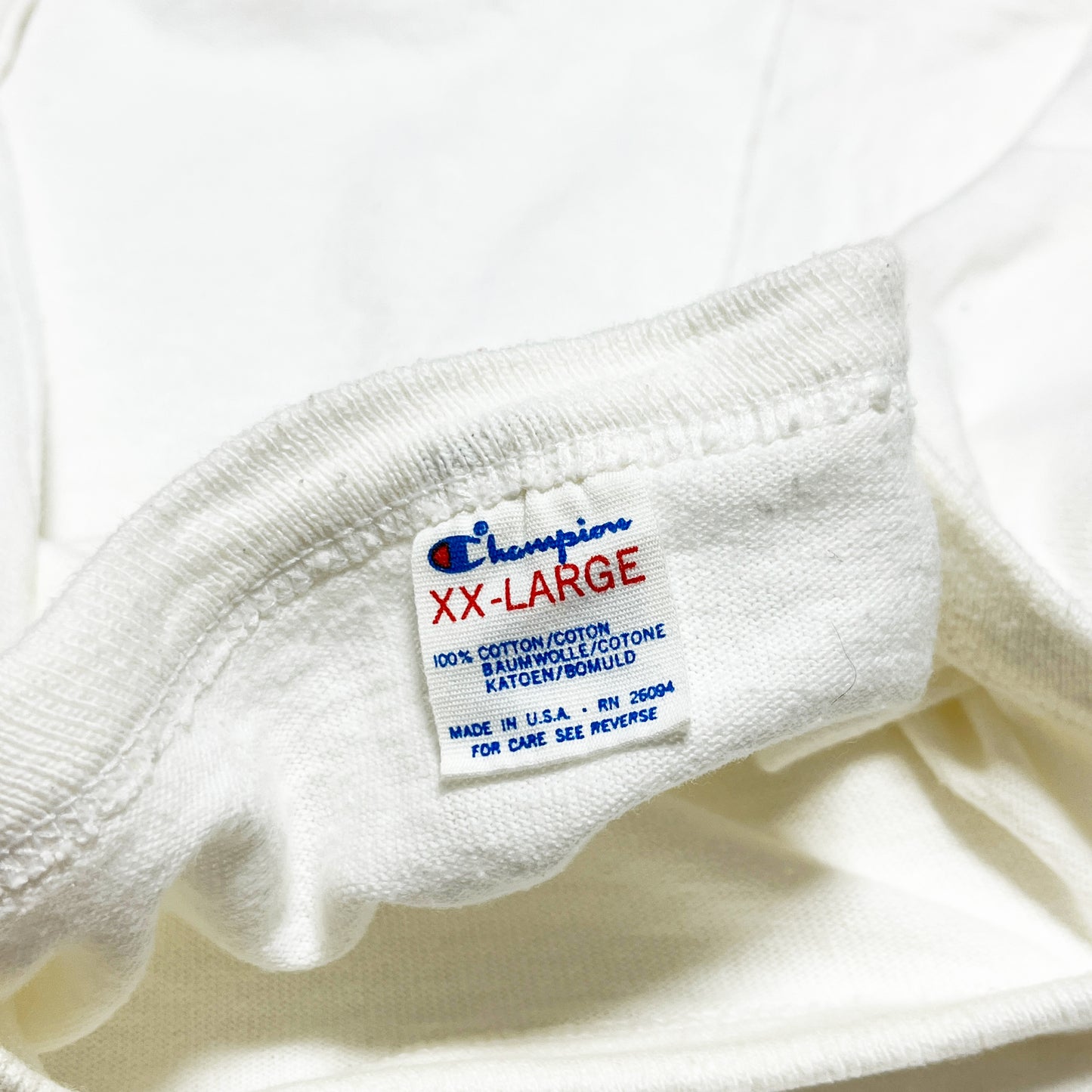 80's Champion トリコタグ Blank T ホワイト Size (XXL)