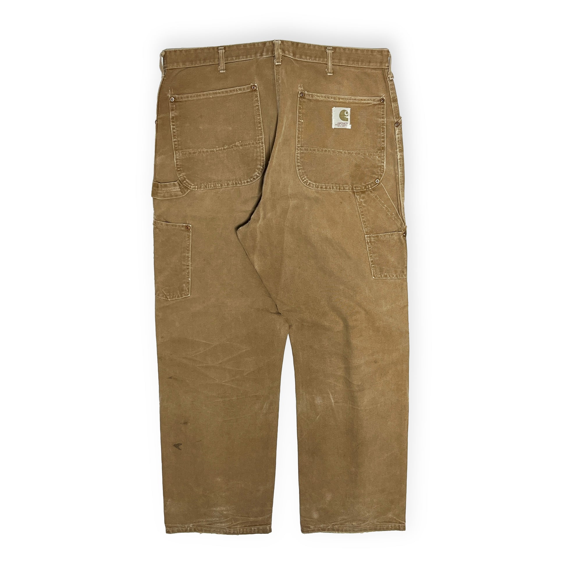 60s カーハート Carhartt ダブルニー ダックペインターパンツ デカCボタン W36.5 ブランドタグ 1 Carhartt タグ サイズ表記