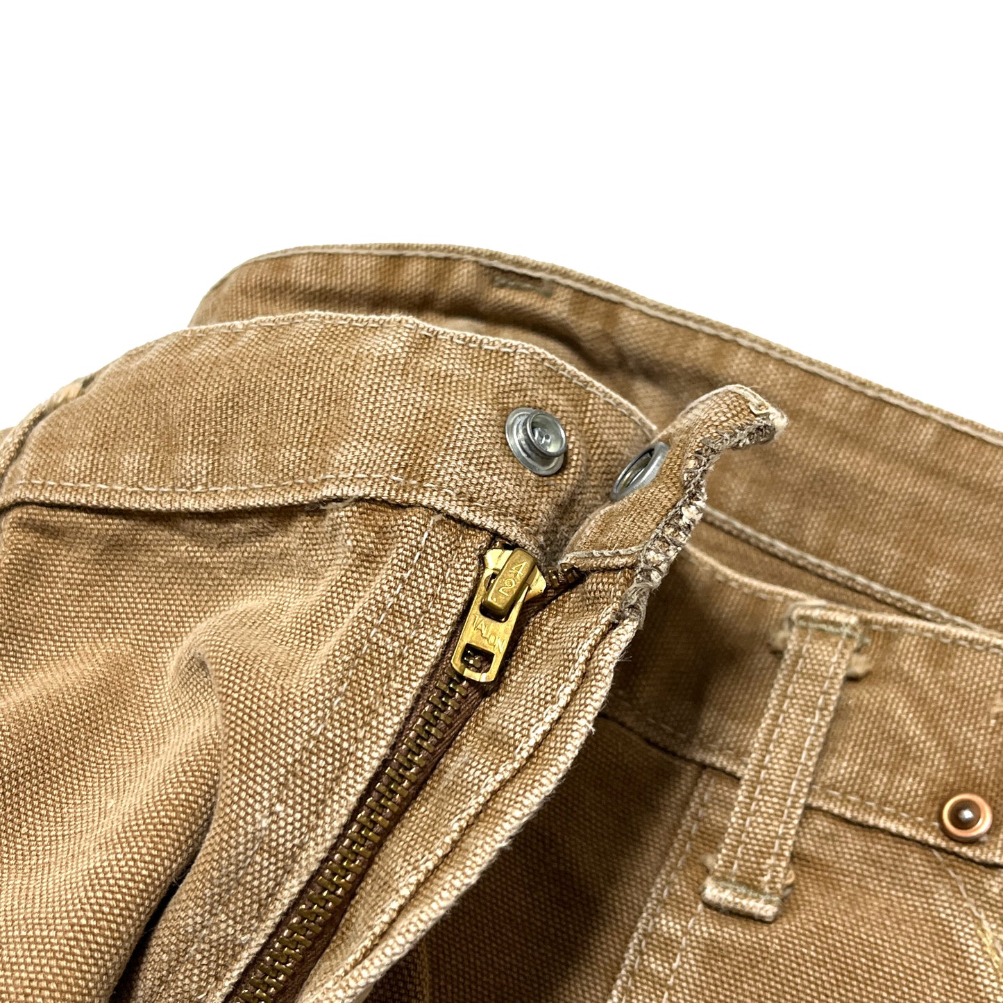 60s カーハート Carhartt ダブルニー ダックペインターパンツ デカCボタン W36.5 ブランドタグ 2 Carhartt タグ サイズ表記