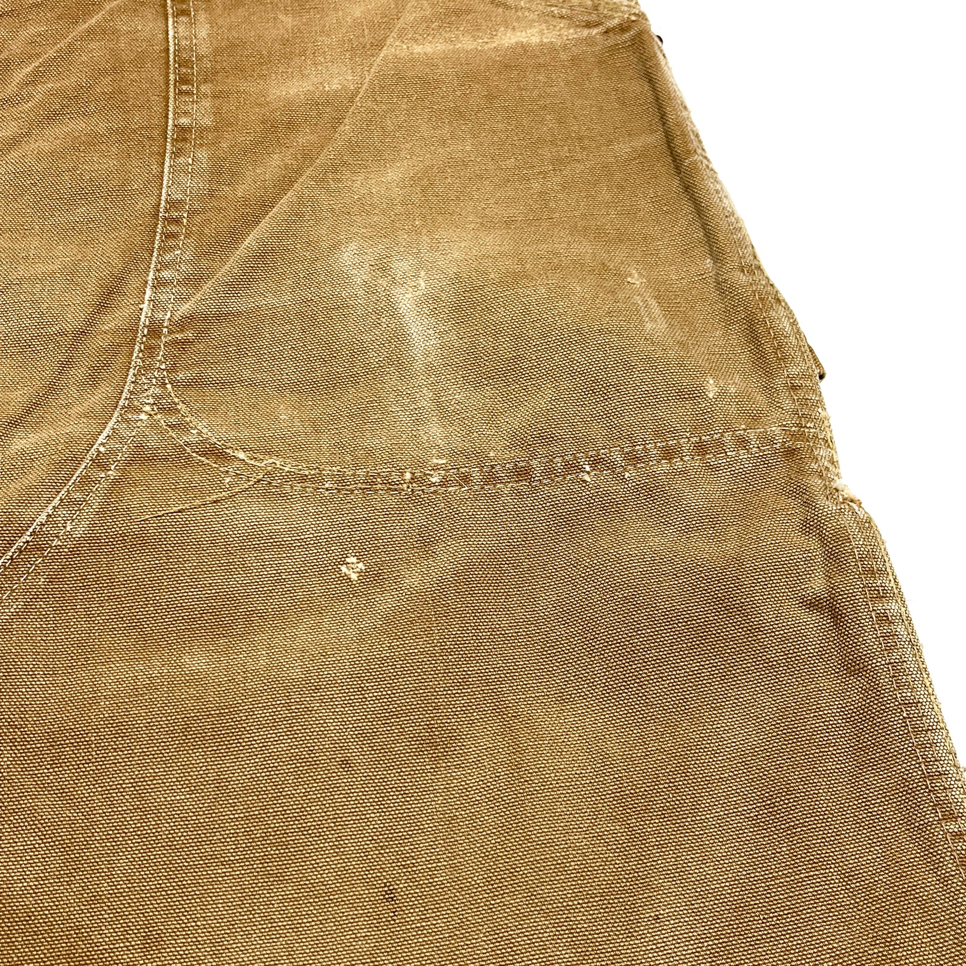 60s カーハート Carhartt ダブルニー ダックペインターパンツ デカCボタン W36.5 ディテール 1 素材の質感 汚れ