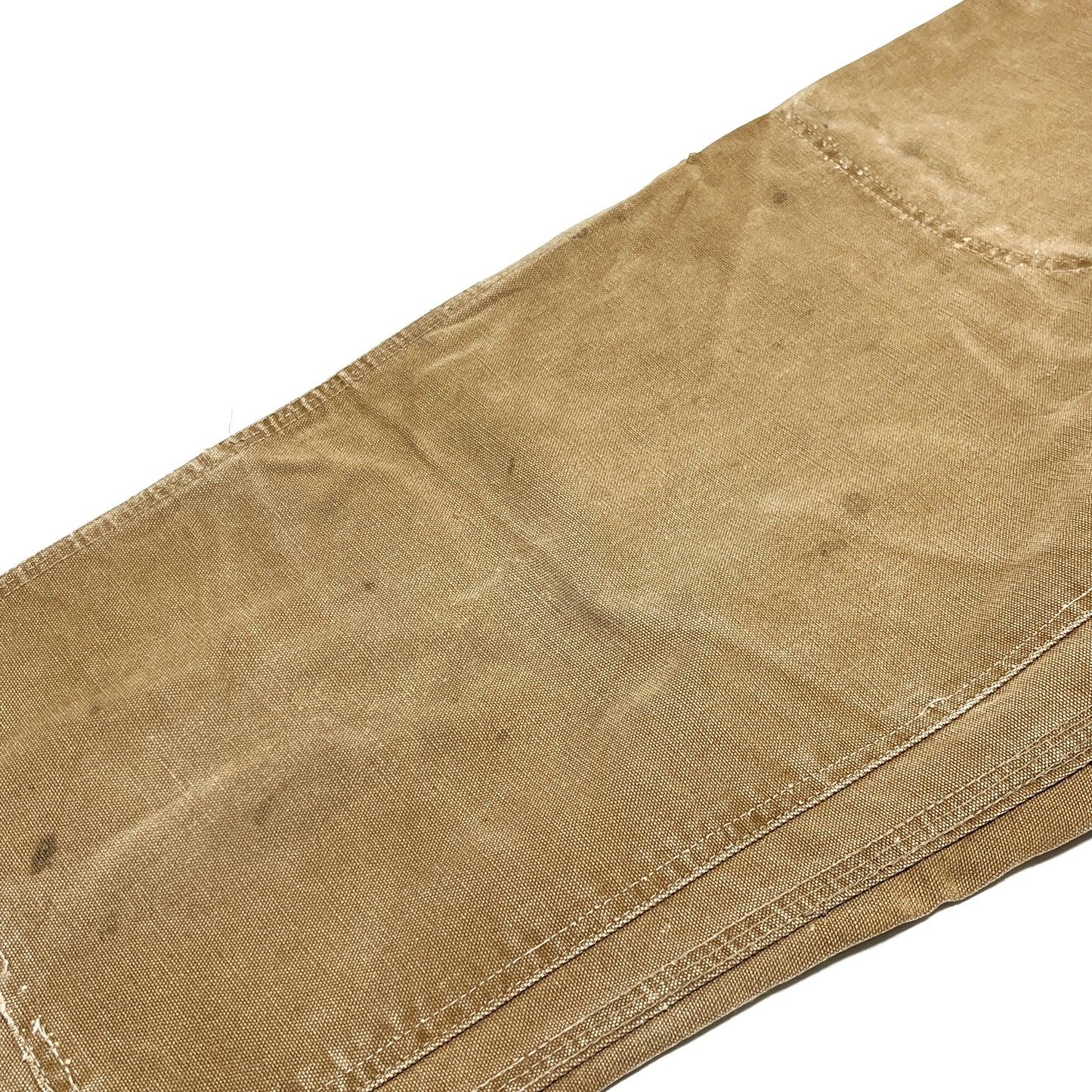 60s カーハート Carhartt ダブルニー ダックペインターパンツ デカCボタン W36.5 ディテール 2 素材の質感 汚れ
