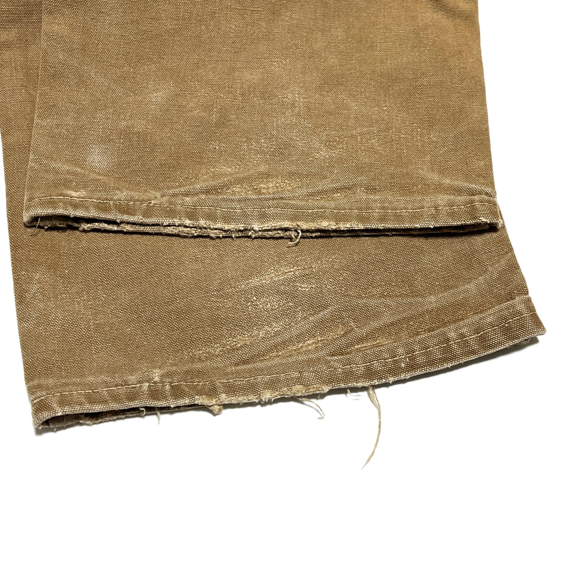 60s カーハート Carhartt ダブルニー ダックペインターパンツ デカCボタン W36.5 ディテール 4 素材の質感 汚れ