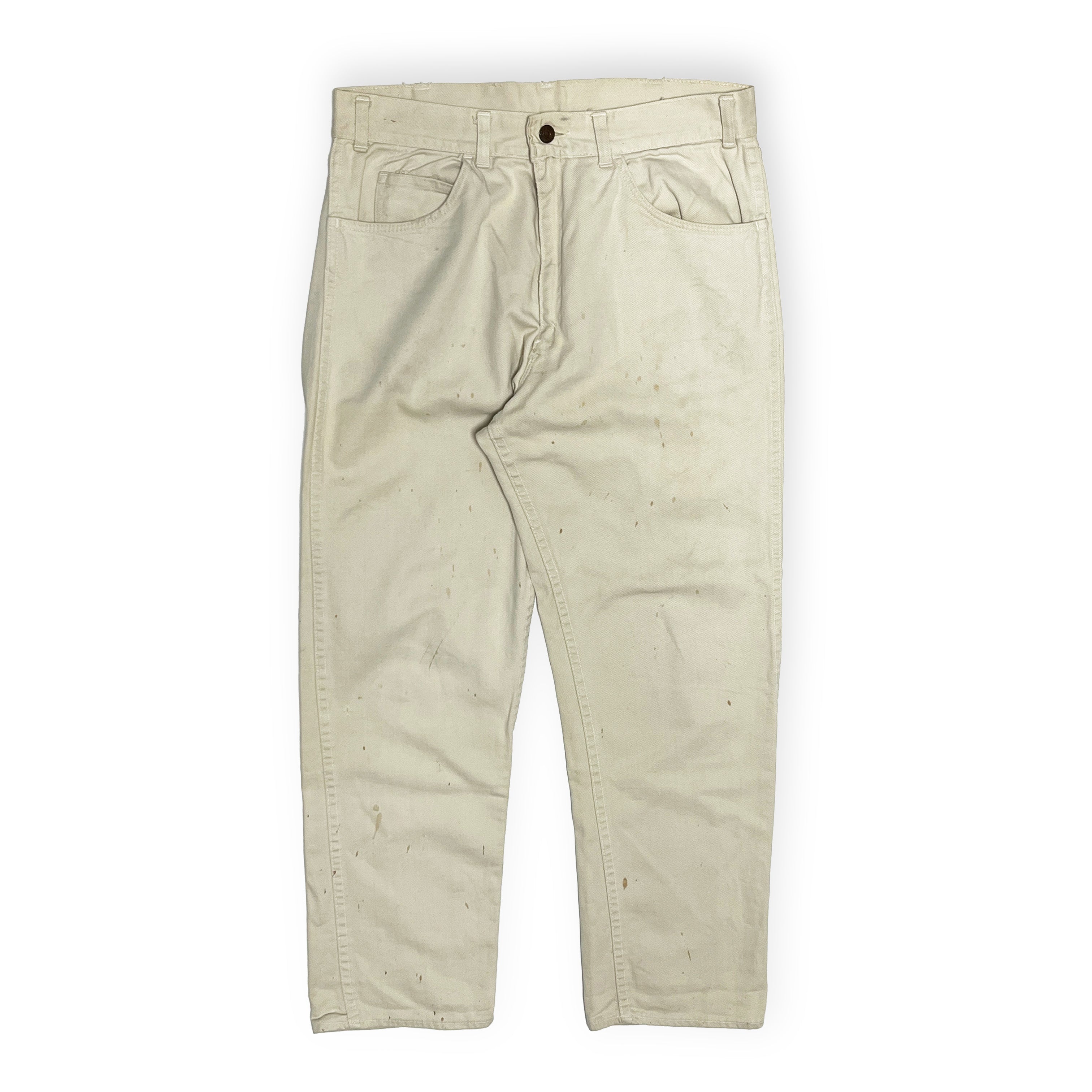 60s 〜 Levi’s BIG E ビッグE ツイル カツラギ 白 ホワイト 60's LEVI'S リーバイス 518 SLIM FIT コットンツイルパンツ