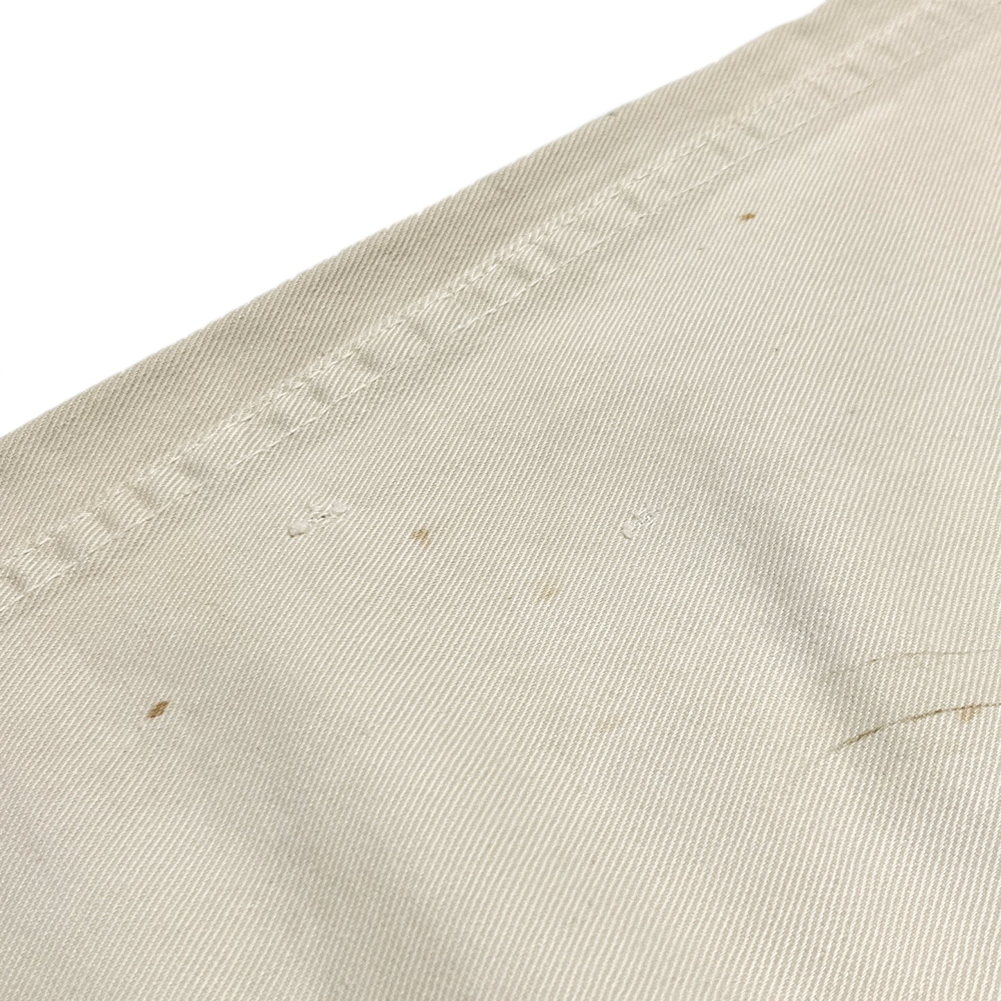 60s〜 Levi's 白タブ Big-E カツラギ PT W31.5 L28 ディテール 3 縫い目 素材の質感
