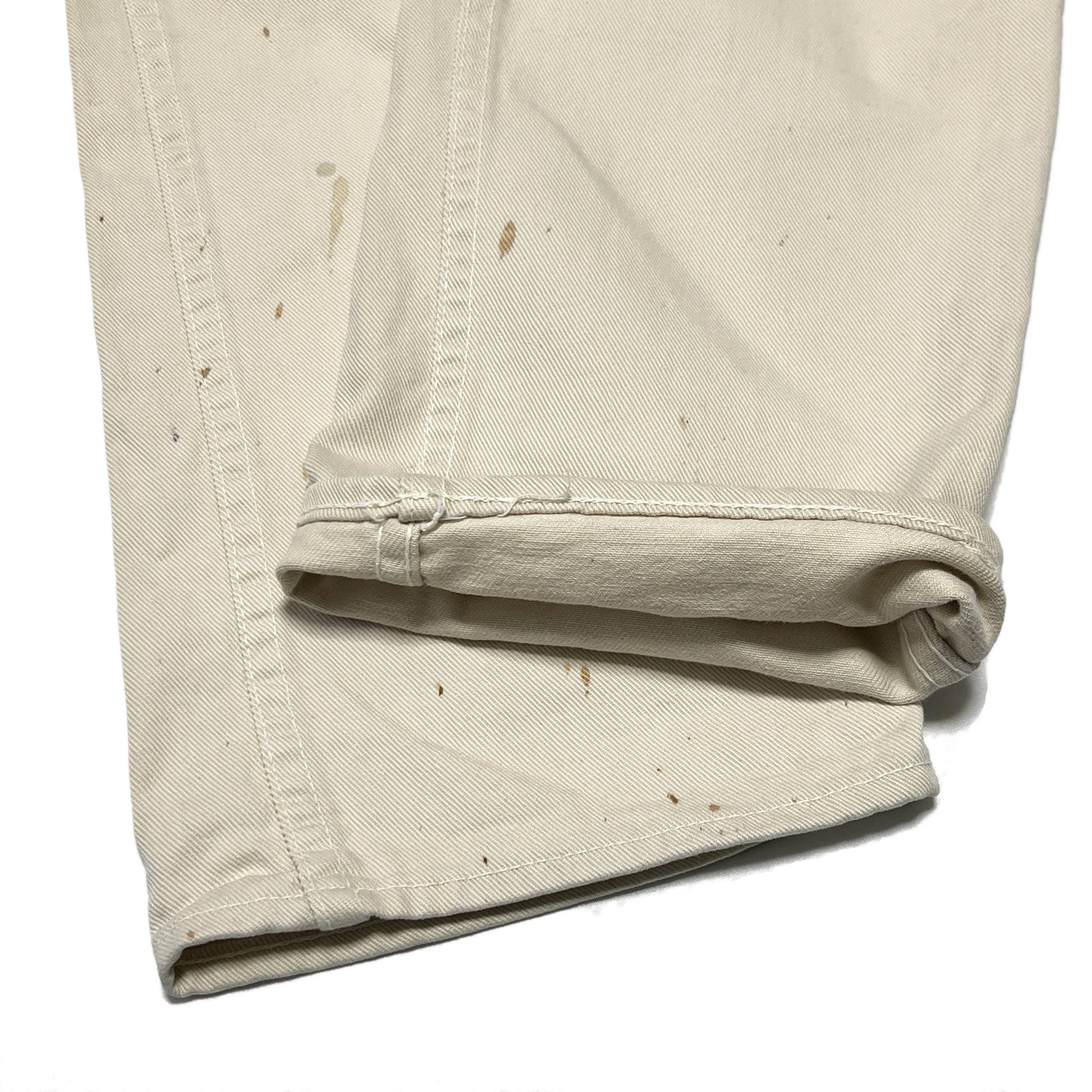 60s〜 Levi's 白タブ Big-E カツラギ PT W31.5 L28 ディテール 4 縫い目 素材の質感