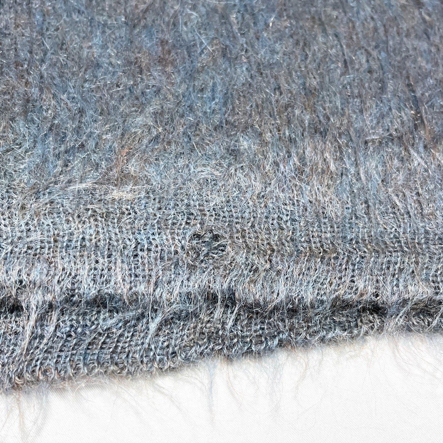 70's TOWNCRAFT Border Mohair Cardigan Size (XL) ビッグサイズ！