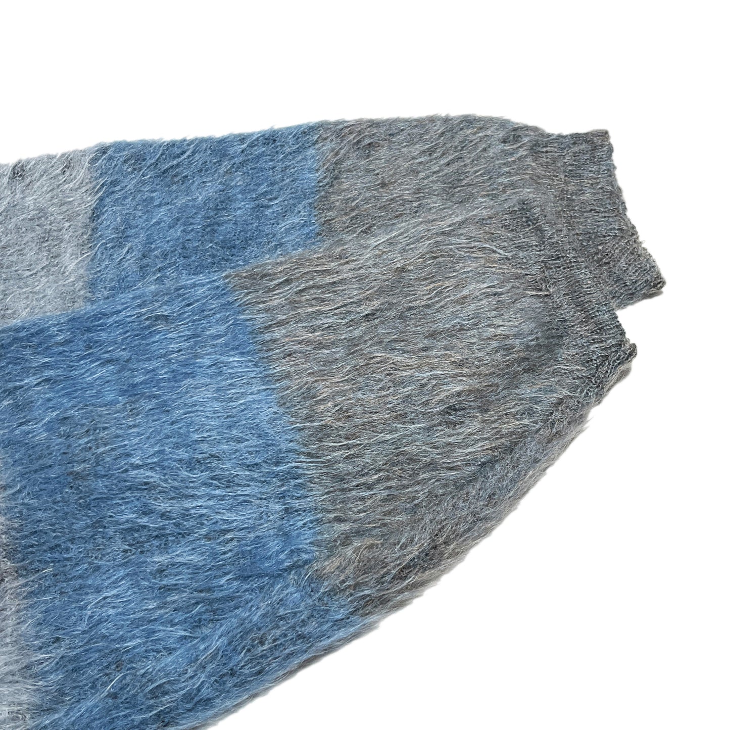 70's TOWNCRAFT Border Mohair Cardigan Size (XL) ビッグサイズ！
