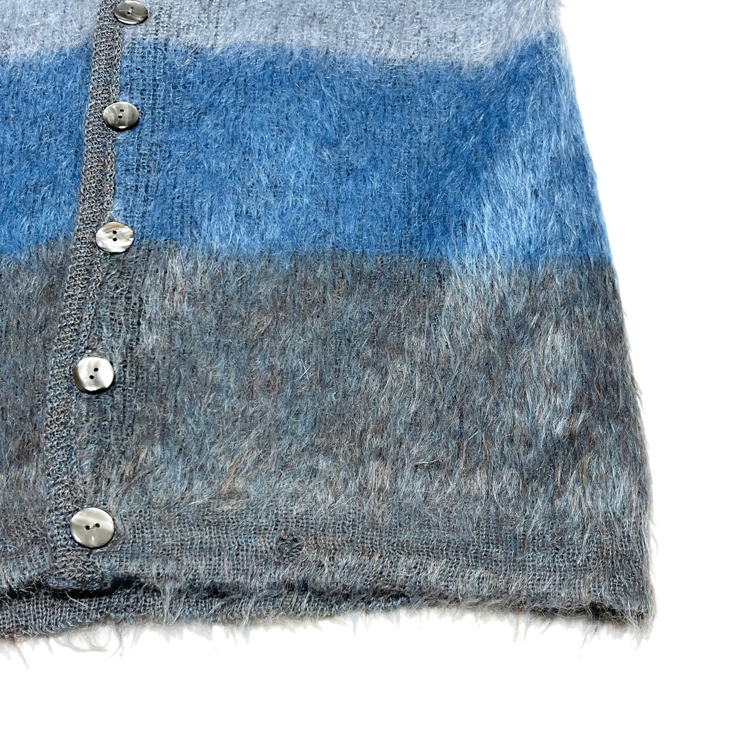 70's TOWNCRAFT Border Mohair Cardigan Size (XL) ビッグサイズ！