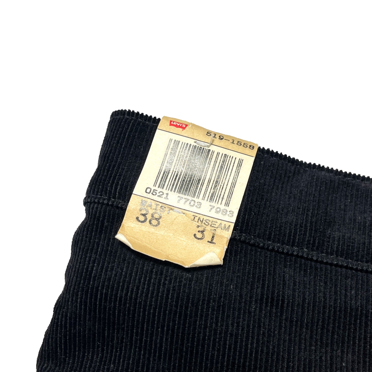 80's Levi's 519 Black Cords PT Deadstock Size (W37 L31)位