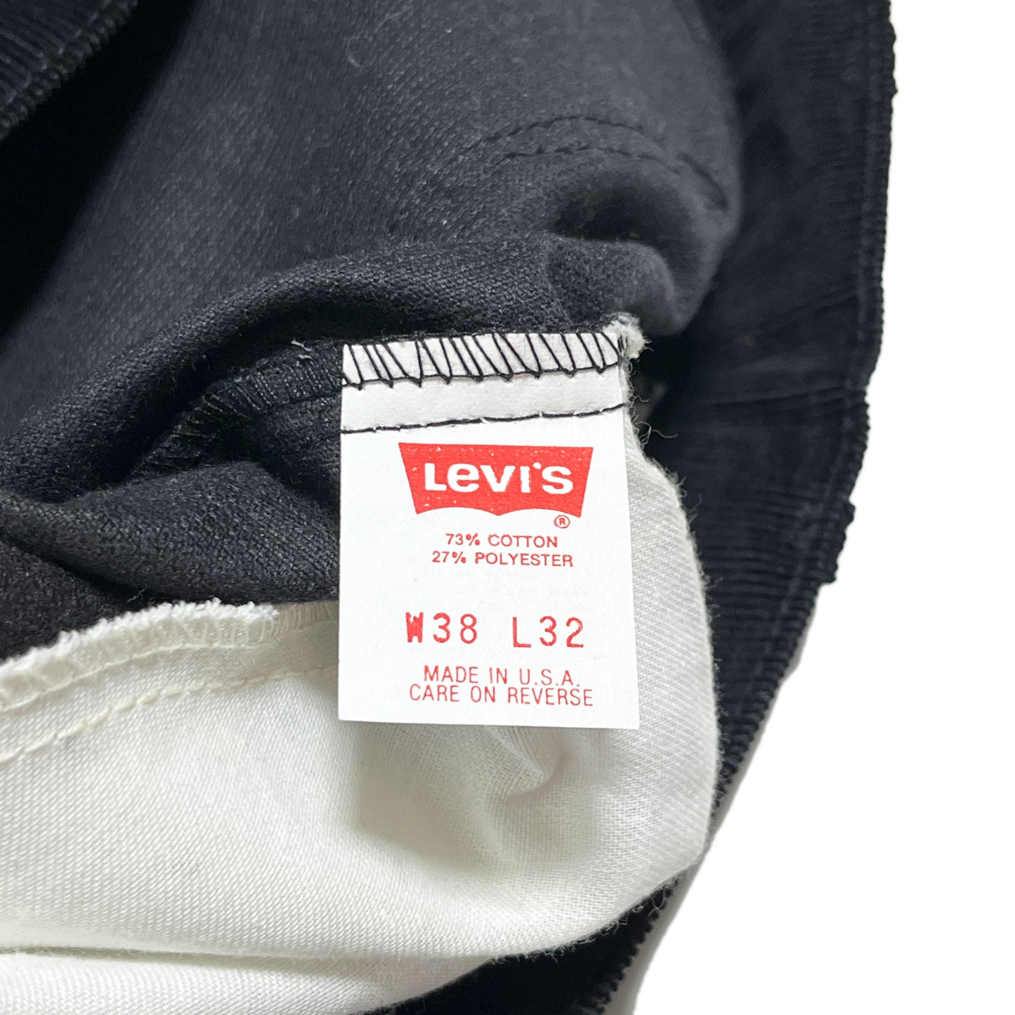 90's Levi's 519 Black Cords PT Almost Deadstock Size (W38 L32)位