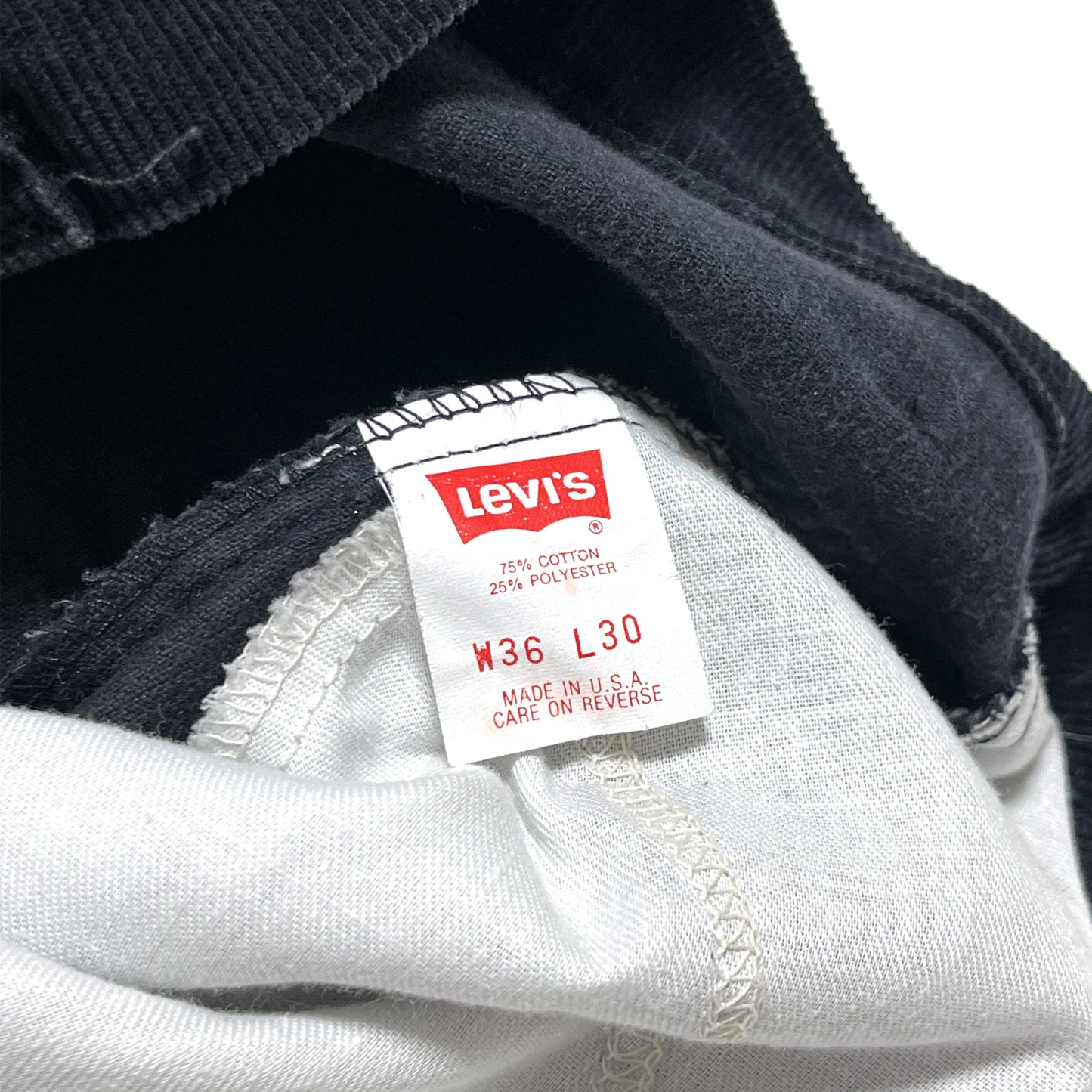 90's Levi's 519 Black Cords PT Size (W35 L30)位