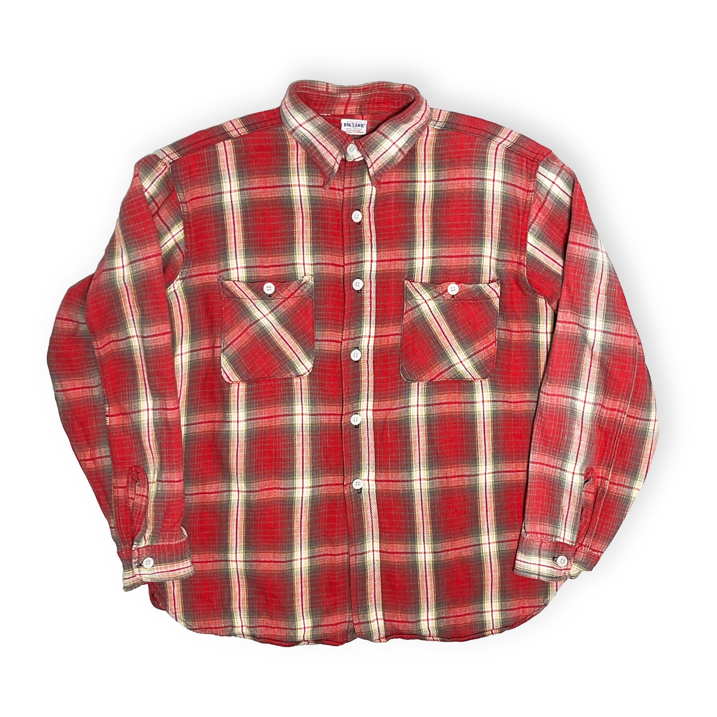 60's BIG YANK Nel SH マチ付き 好配色チェック Size (L)位