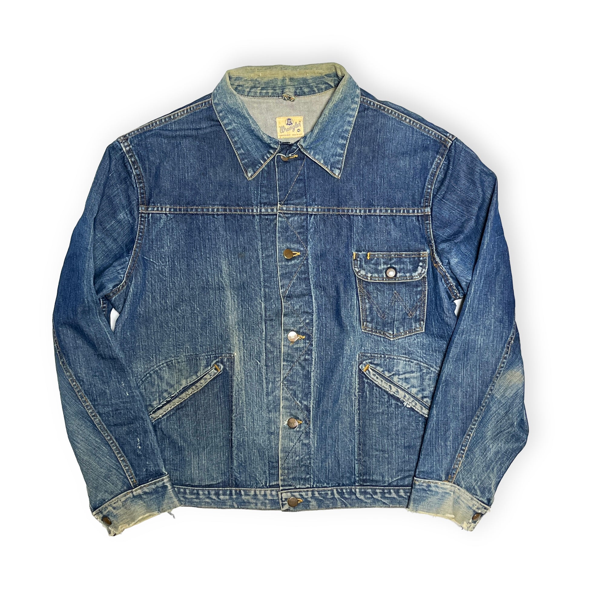 60s Wrangler 111MJ Denim JKT 46 超ビッグサイズ ブランドタグ 1 Wrangler タグ サイズ46