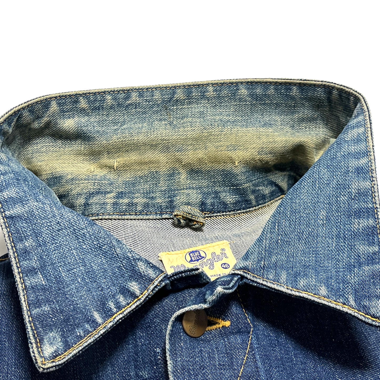 60s Wrangler 111MJ Denim JKT 46 超ビッグサイズ ディテール 1 ボタン 縫い目 素材感