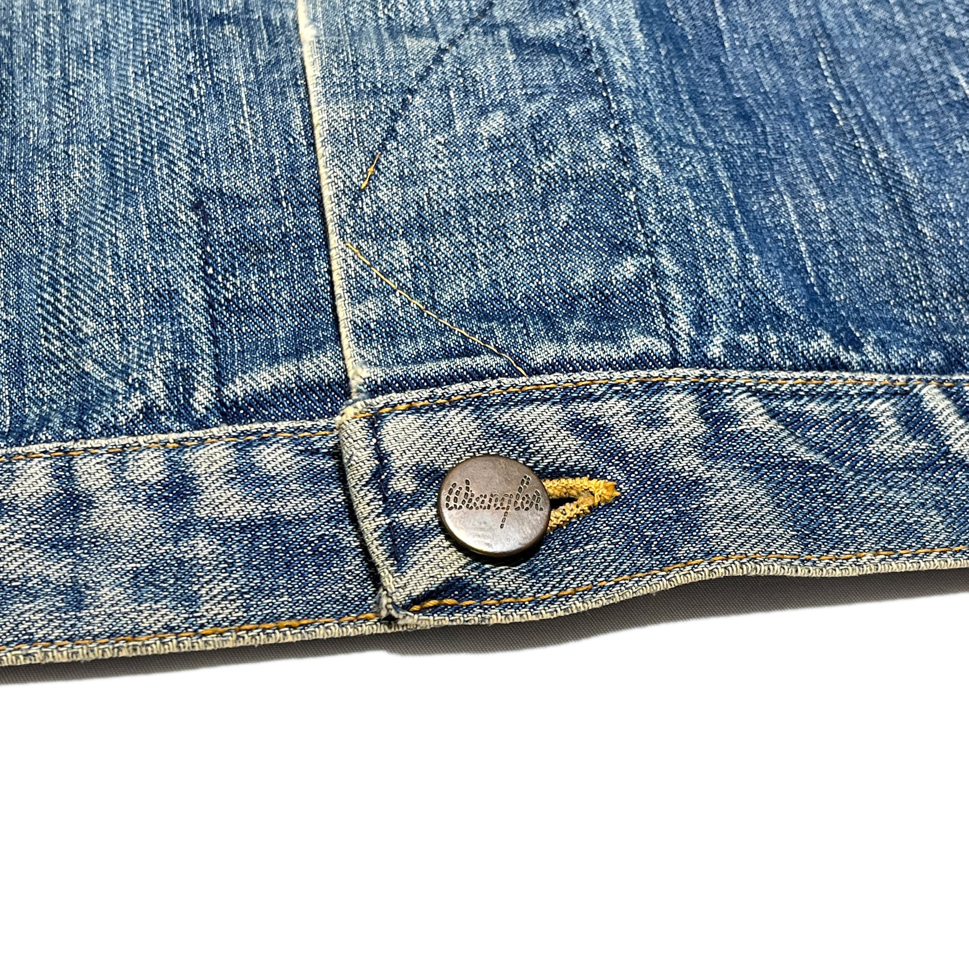 60s Wrangler 111MJ Denim JKT 46 超ビッグサイズ ディテール 2 ボタン 縫い目 素材感