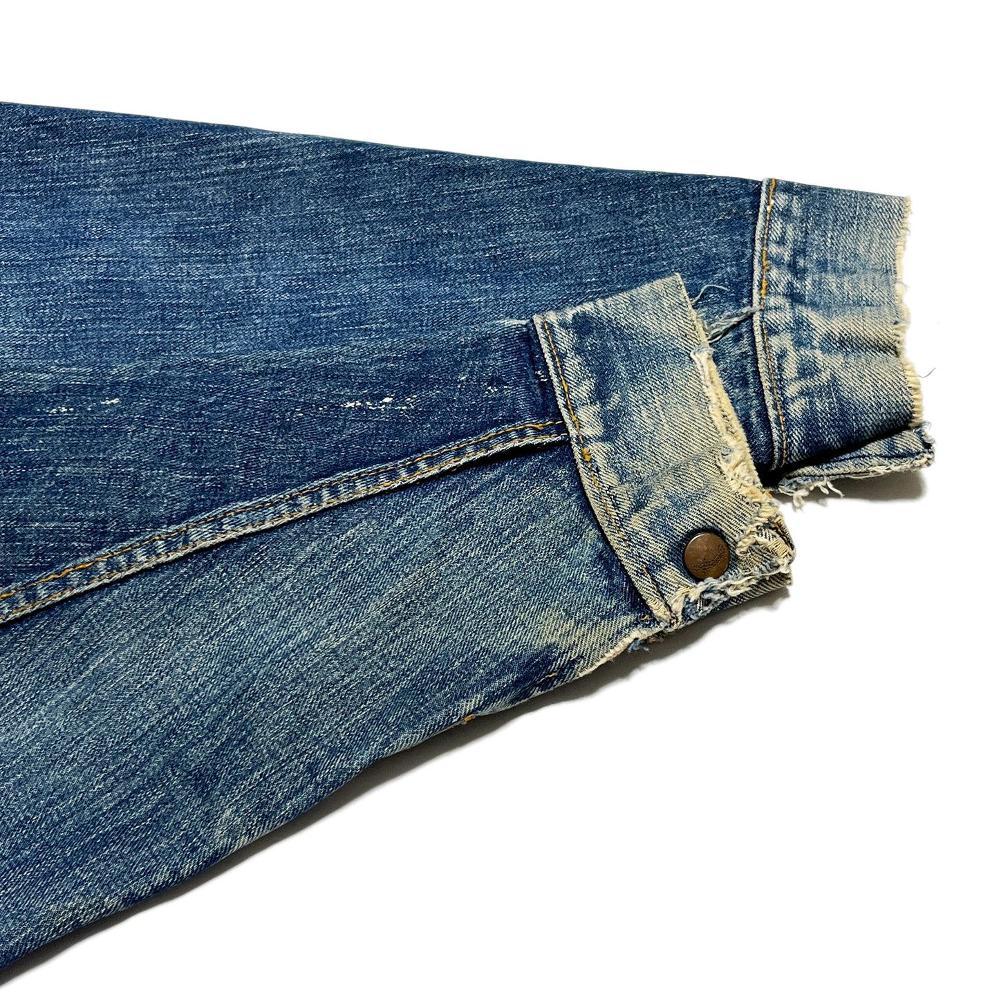 60s Wrangler 111MJ Denim JKT 46 超ビッグサイズ ディテール 7 ボタン 縫い目 素材感