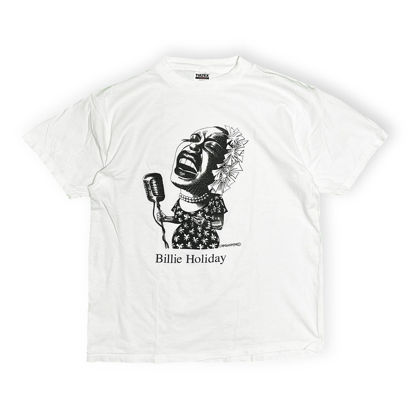 90's TULTEX Largely Literary Series "Bille Holiday" T Size (XL)