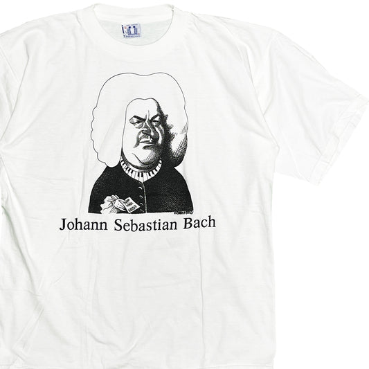 90's SIERRA TEEZ Largely Literary Series "Johann Sebastian Bach" T Size (XL)