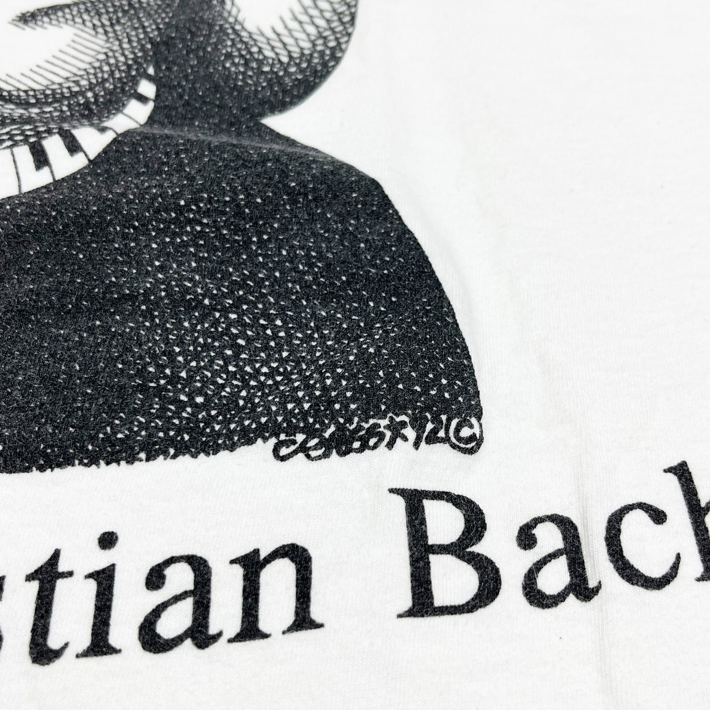 90's SIERRA TEEZ Largely Literary Series "Johann Sebastian Bach" T Size (XL)