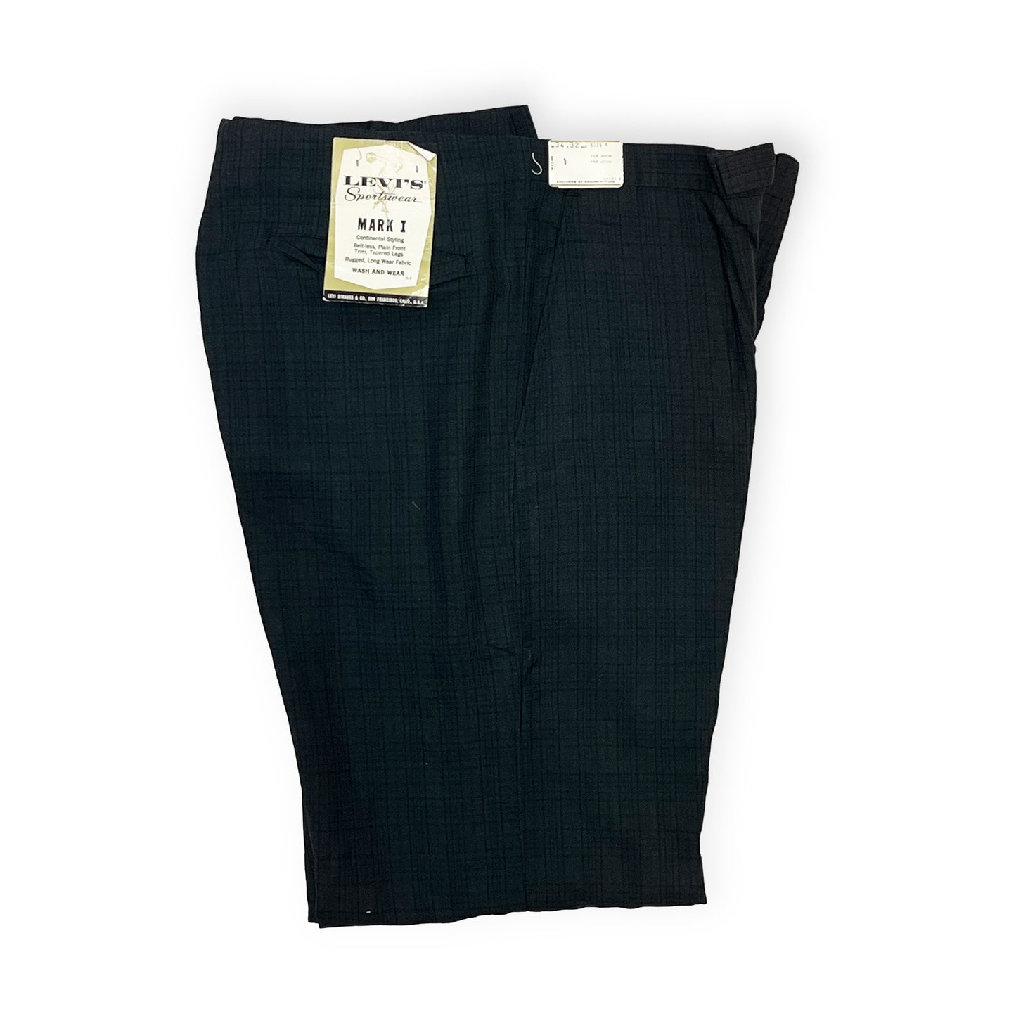 60's〜 Levi's "McQueen" Check PT Deadstock Size (W33.5 L31.5)位 レア！