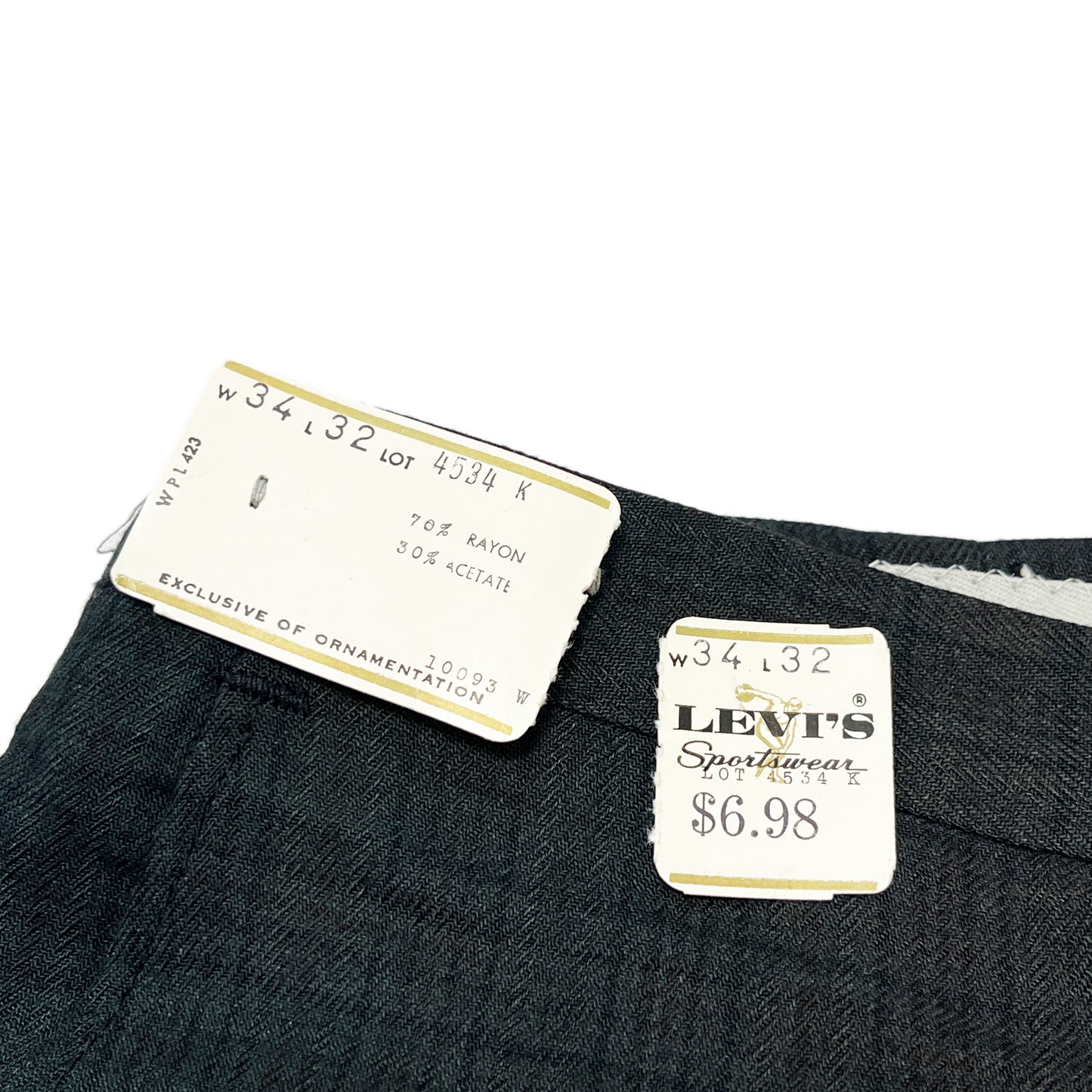 60's〜 Levi's "McQueen" Check PT Deadstock Size (W33.5 L31.5)位 レア！