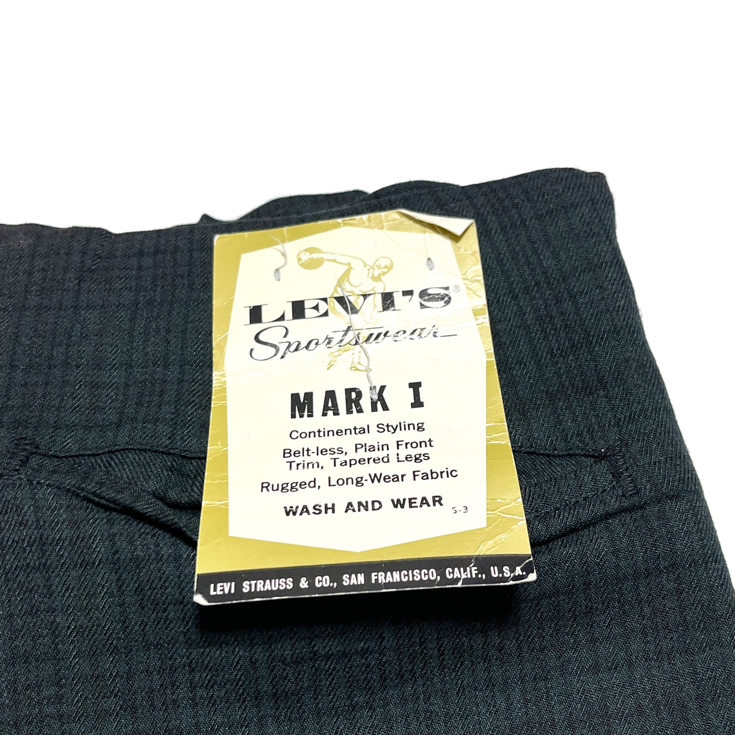 60's〜 Levi's "McQueen" Check PT Deadstock Size (W33.5 L31.5)位 レア！