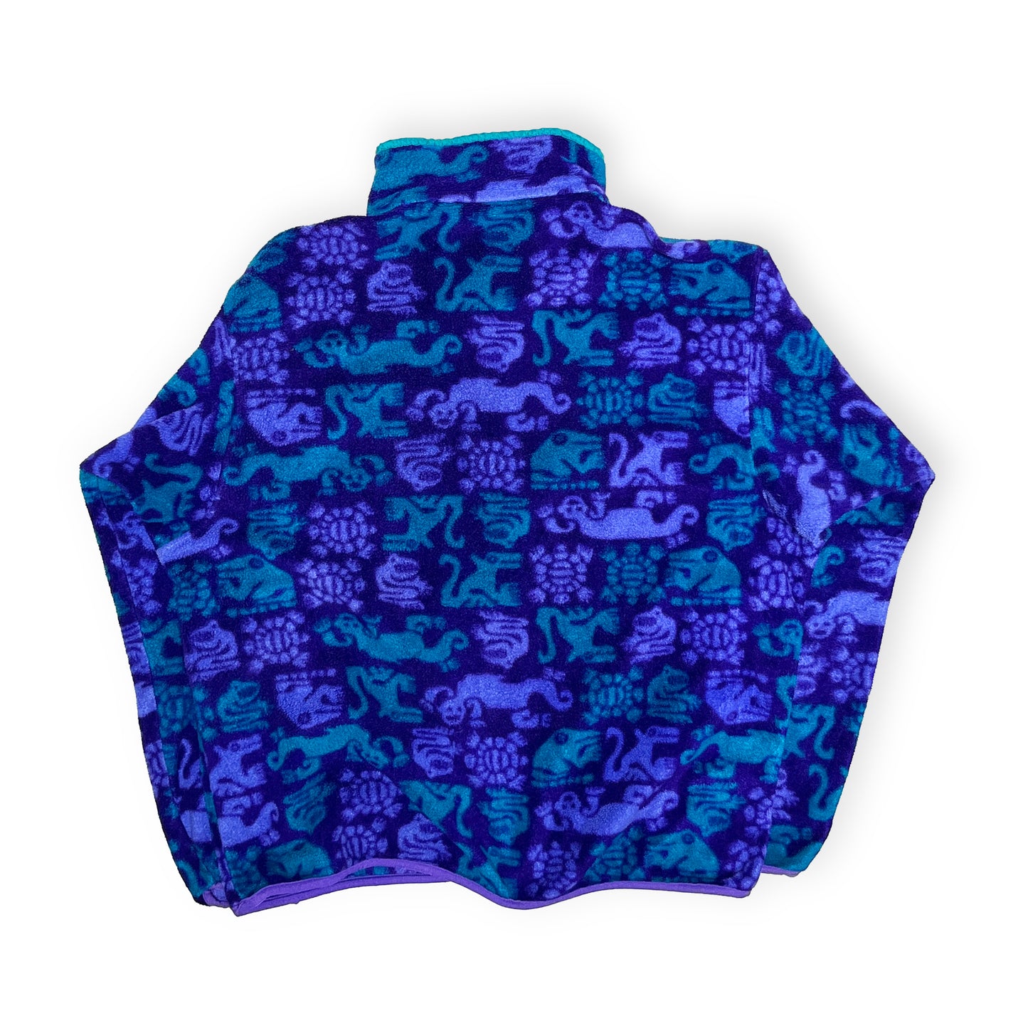 90's Patagonia Fleece Snap T "CREATURES" Size (XL) レア！