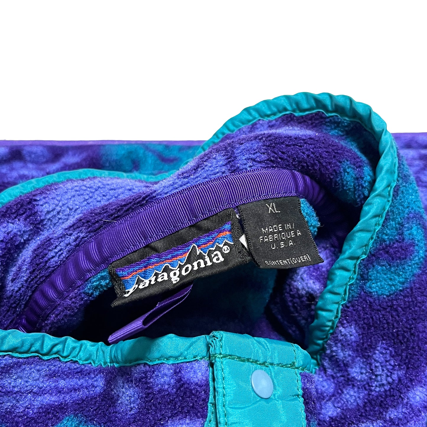 90's Patagonia Fleece Snap T "CREATURES" Size (XL) レア！