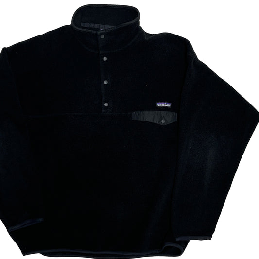 00's Patagonia Fleece Snap T Black Size (XL)