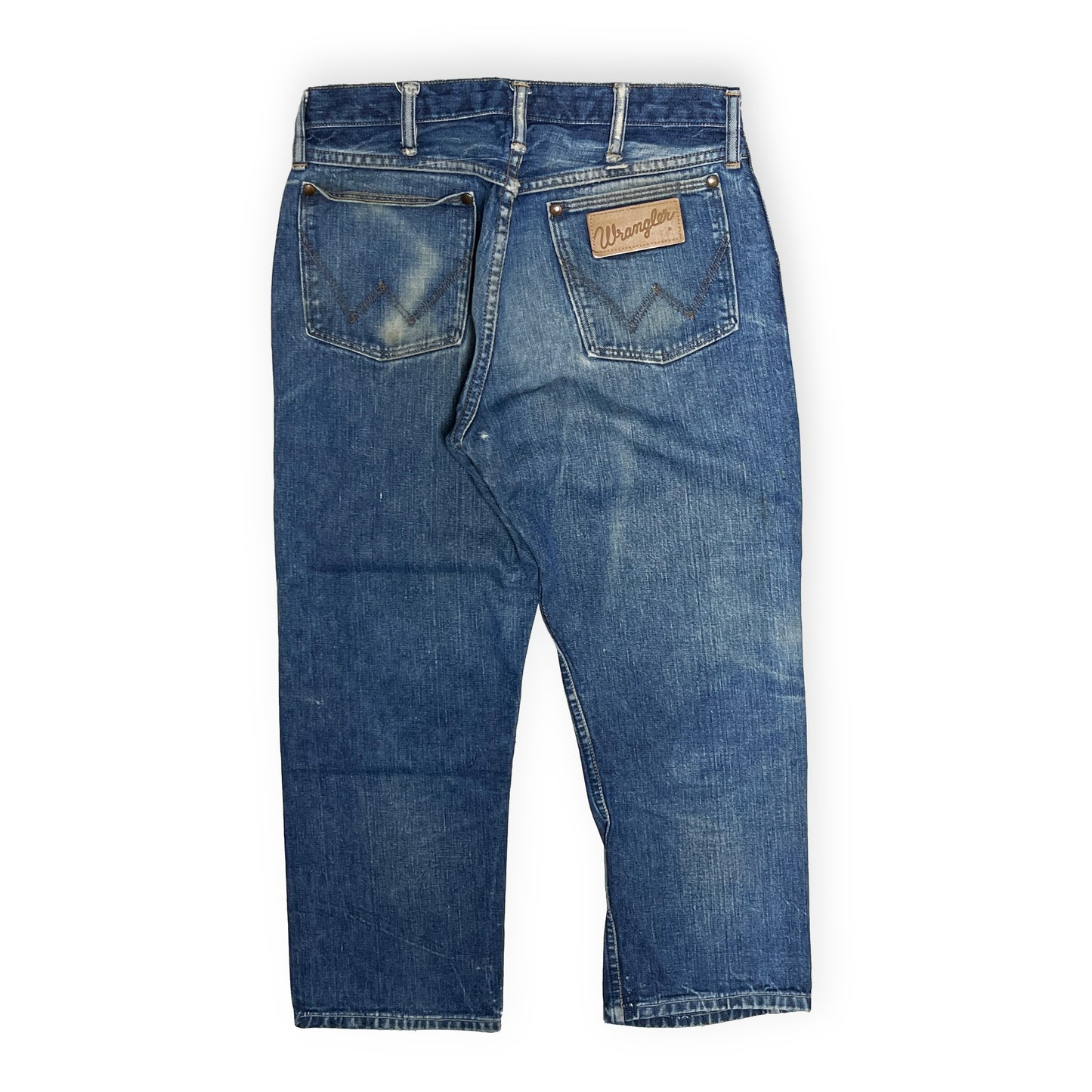 70s Wrangler 11MWZ Denim PT 良雰囲気 W31 L26 背面 後ポケット Wranglerタグ