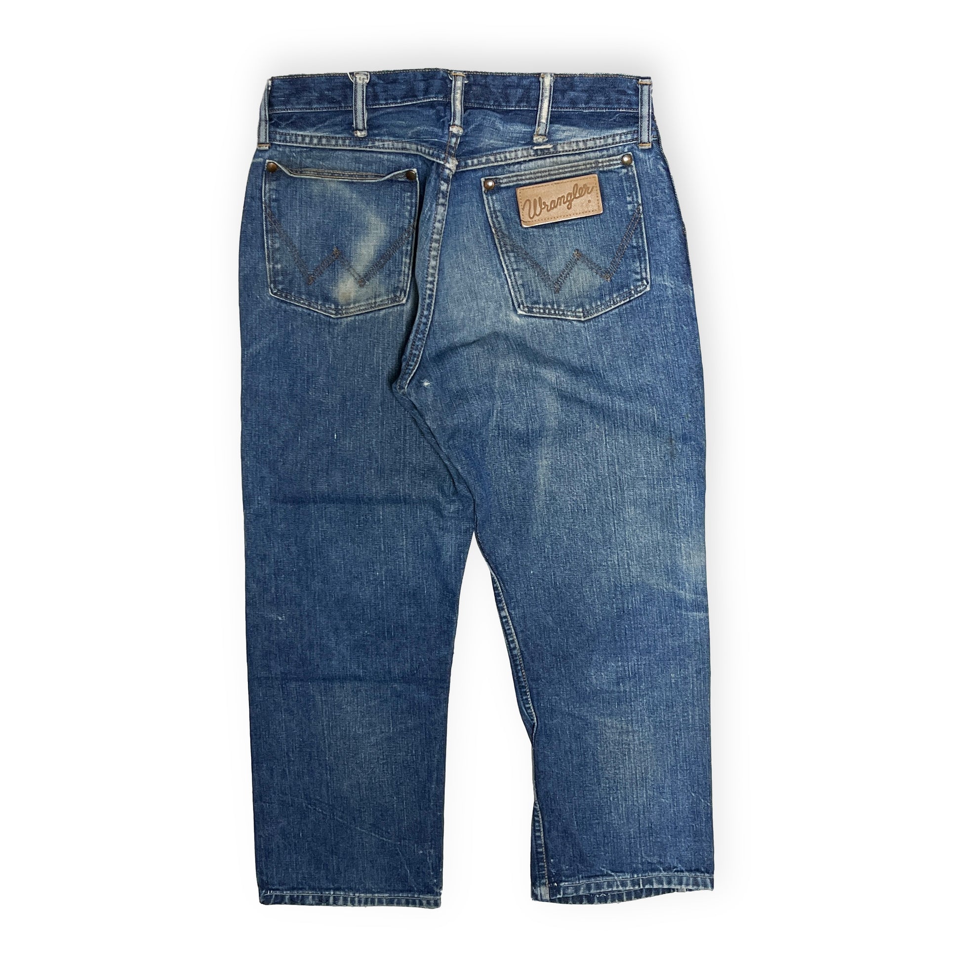 70s Wrangler 11MWZ Denim PT 良雰囲気 W31 L26 背面 後ポケット Wranglerタグ
