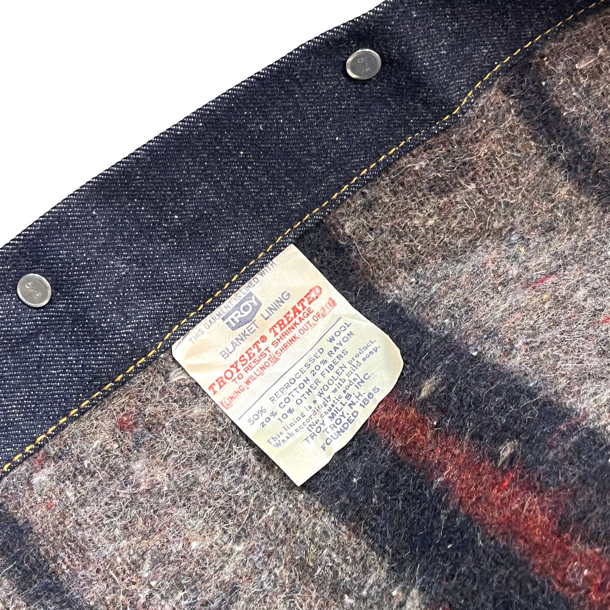 70s Levi's 70505 Small e ブランケット付き 50 Deadstock ブランドタグ 2 タグ タグ